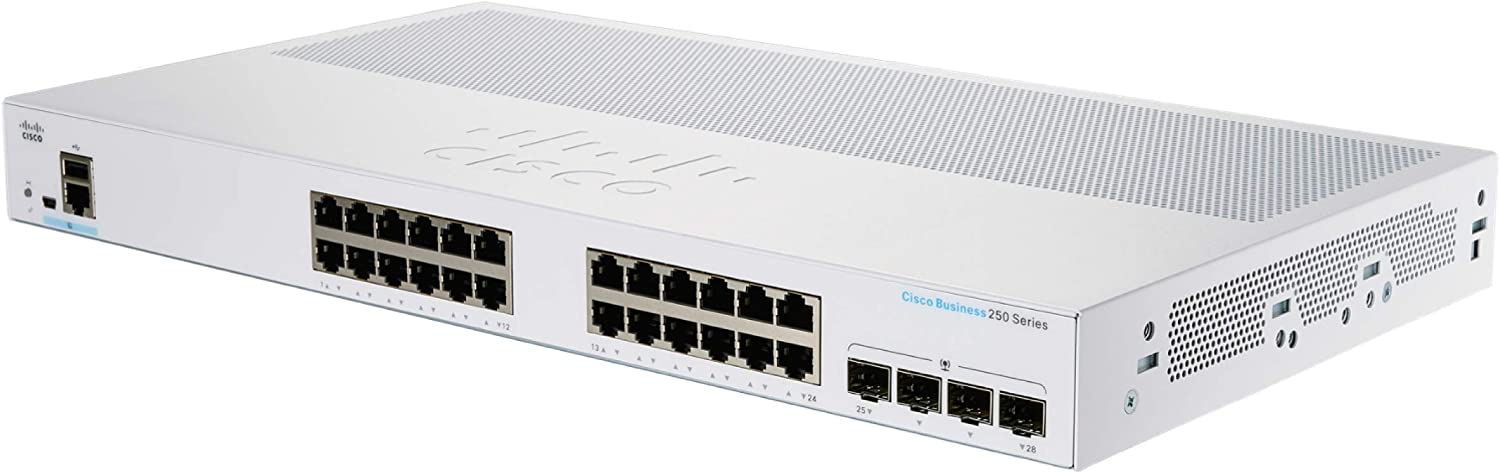 Cisco Business CBS350-24T-4G Managed Switch, 24 GE Ports, 4 x 1G-SFP