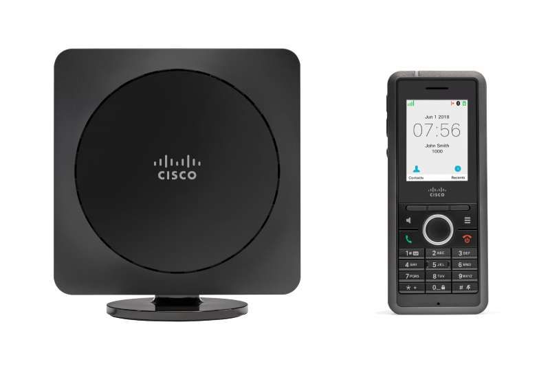 Cisco IP DECT Phone Bundle, CP-6823-3PC-BUN-UK Handset and Single-Cell Basestation, United Kingdom