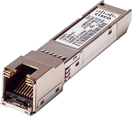 Cisco MGBT1 SFP Transceiver, Gigabit Ethernet (GbE) 1000BASE-T Mini-GBIC (MGBT1)