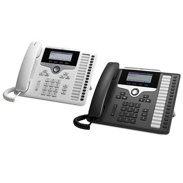 Cisco 7861 SIP Phone (CP-7861-3PCC-K9=), 16-Lines, 2-Ethernet Ports, PoE, Greyscale Display