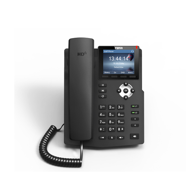 Fanvil X3SG Entry Level VoIP Phone, 2.8-Inch Color Display, 4 SIP Lines, Dual-Port Gigabit Ethernet
