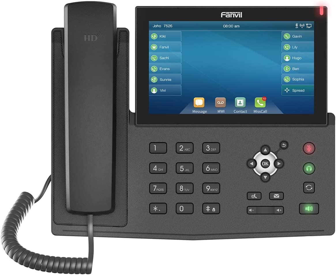 Fanvil 20 Line Enterprise IP Phone,7-inch touch screen, 127 DSS Keys, audio by Harman, X7