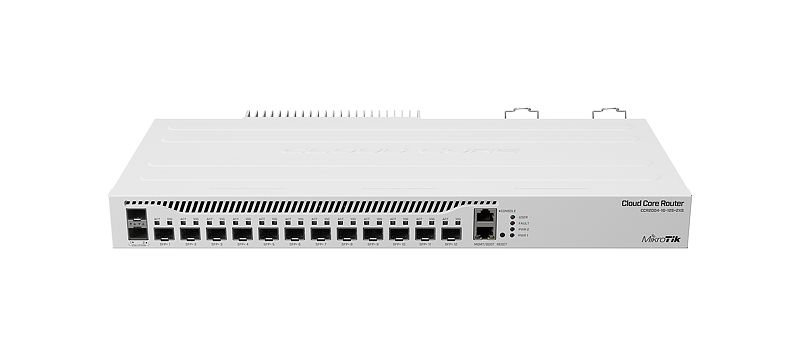 Miktorik CCR2004-1G-12S+2XS 12x 10G SFP+ ports  2x 25G SFP25 ports 1x Gigabit LAN port 1x RJ45 Seria