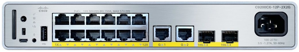 Cisco Catalyst 9200CX 12-port 1G, 2x10G and 2x1G, PoE+, Network Advantage