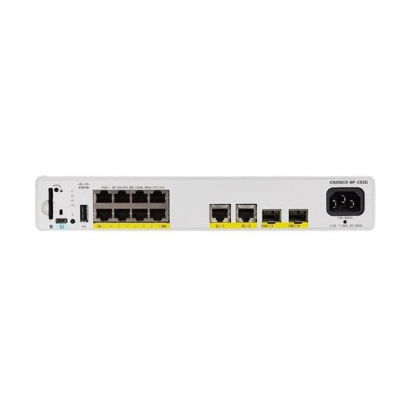 Cisco Catalyst 9200CX 8-port 1G, 2x10G and 2x1G, PoE+, HVDC, Network Essentials