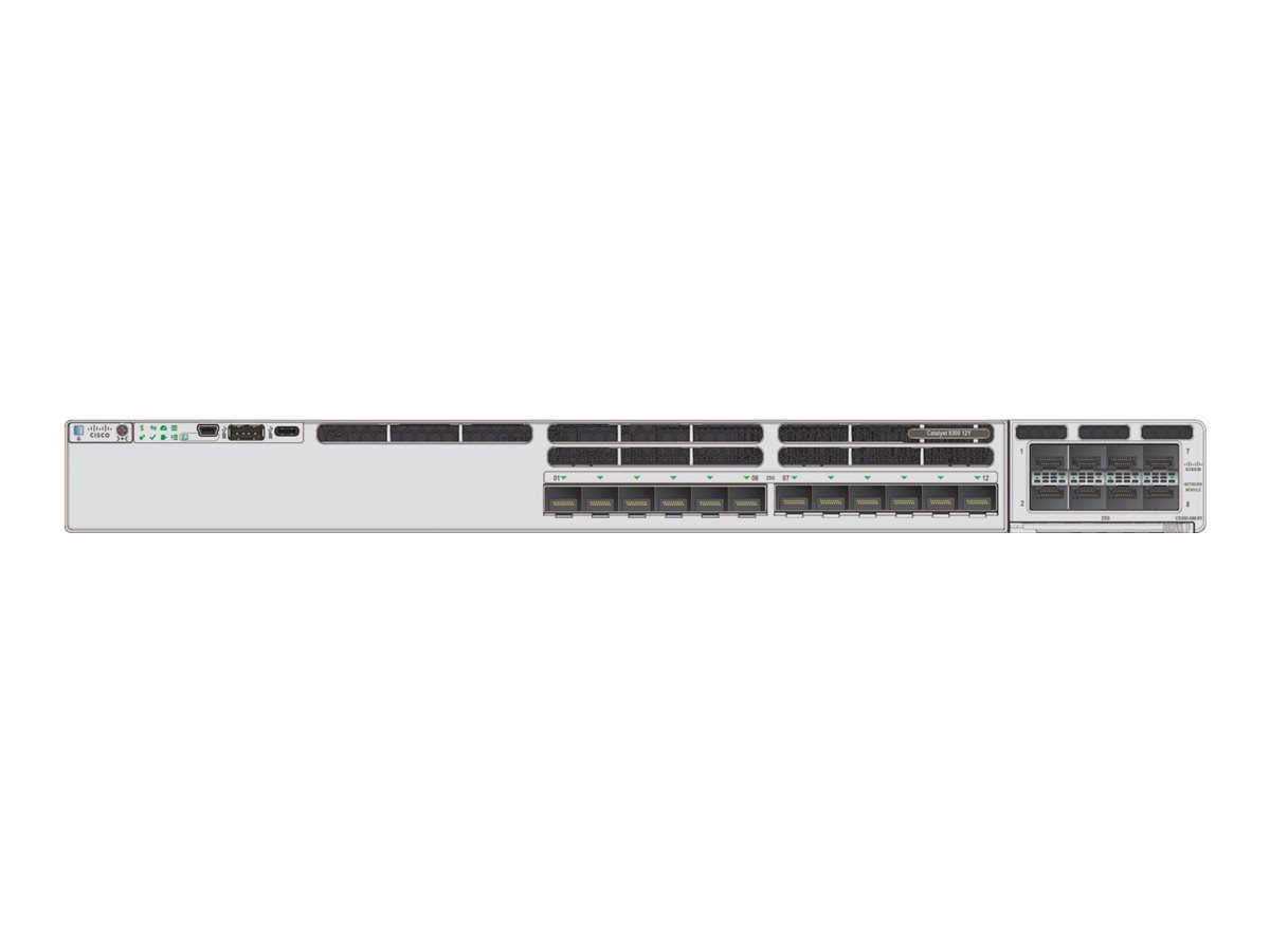 Cisco Catalyst 9300 12-port 25G/10G/1G SFP28 with modular uplinks, Network Essentials