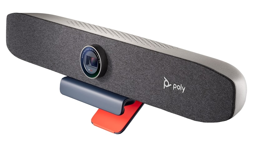 Poly Studio P15 Personal Meeting Bar - 4K Camera, Microphones & Speaker Solution with Premium Au