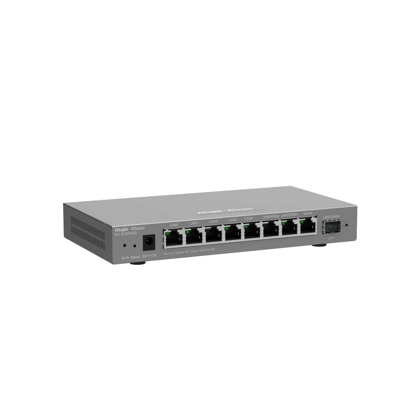 REYEE RG-EG209GS - CLOUD MANAGED ROUTER 8X GIGABIT, 1X SFP UPLINK PORTS, UP TO 200 USERS