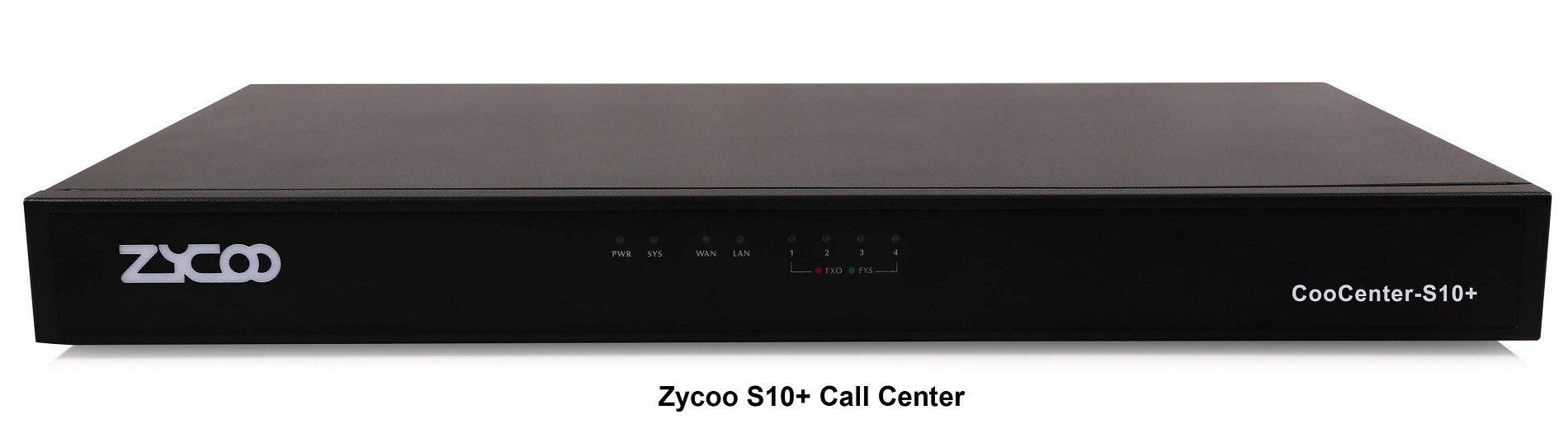 Zycoo Coo Center S10+ with 4FXO in built card, support up to 40 Extension and 20 Agent