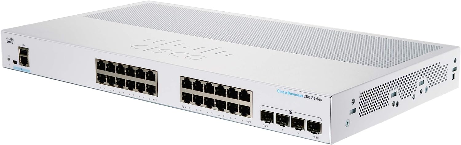 Cisco Business CBS350-24T-4X Managed Switch, 24 GE Ports, 4 x 10G-SFP+