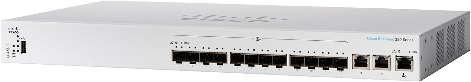 Cisco Business 350 Series CBS350-12XS - Switch - L3 - managed - 10 x 10 Gigabit SFP+ + 2 x combo 10