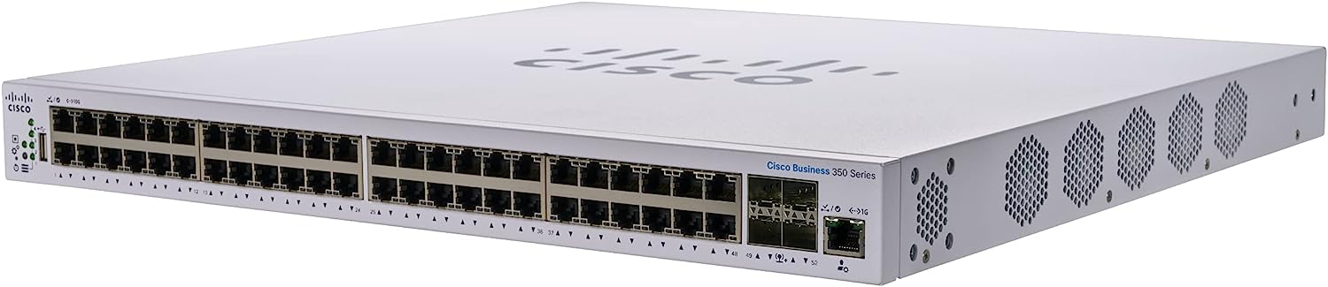 CISCO DESIGNED Business CBS350-48XT-4X Managed Switch, 48 Port 10GE, 4x10G SFP+