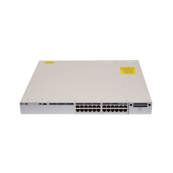 C9300-24P-A, Catalyst 9300 24-port 1G copper with modular uplinks, PoE+, Network Advantage