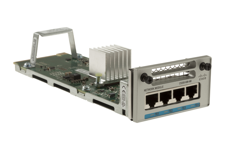 C9300-NM-4M - Catalyst 9300 Series Modules & Cards 4 x MGig Network Module, 4 x 100M/1G/2.5G/5G/