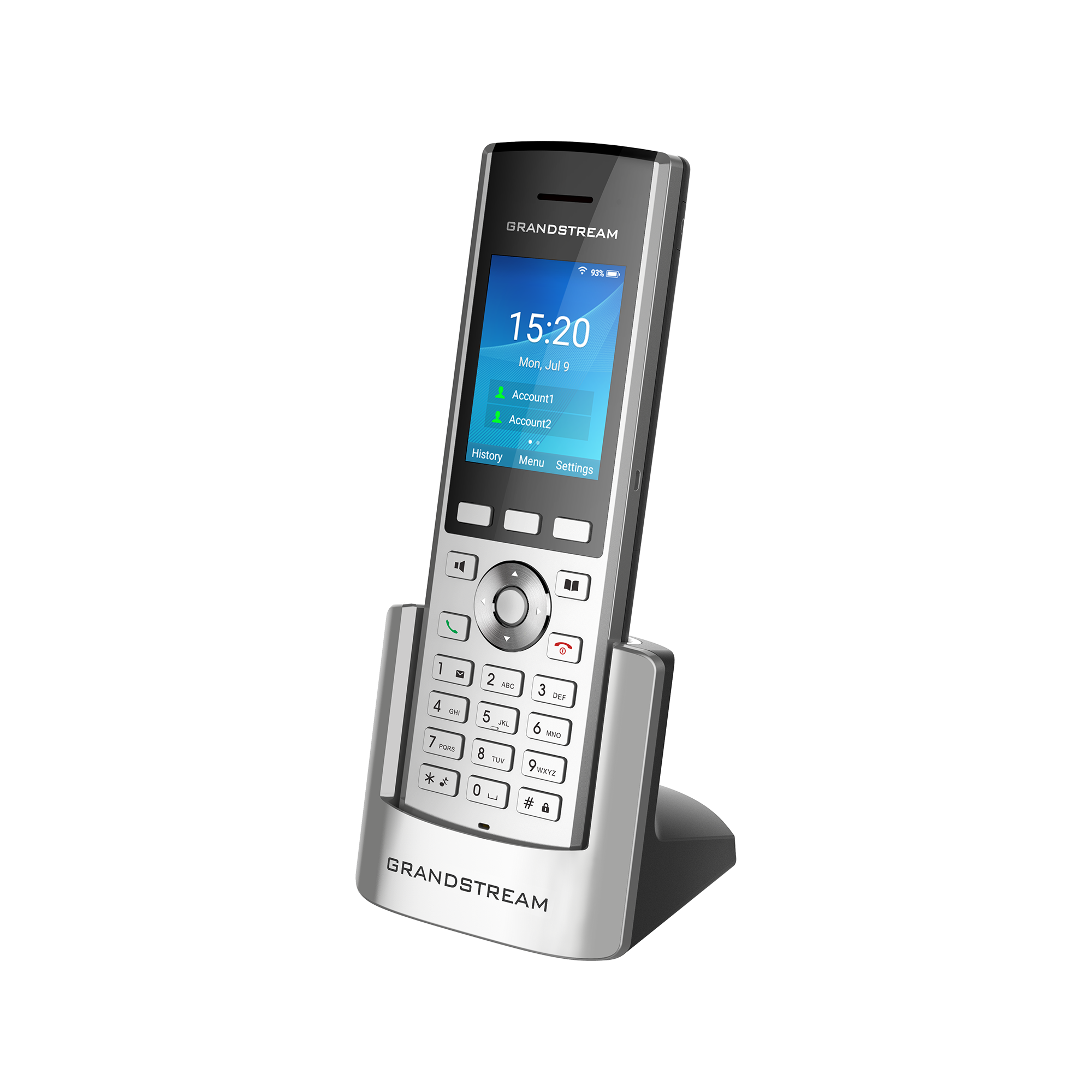 Grandstream WP820 portable cordless Wi-Fi, 2 lines color screen IP phone