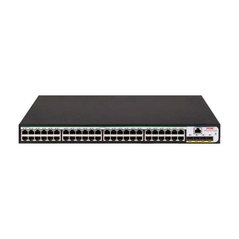H3C S1850V2-52X-PWR (9801A4MS), 48 Port Giga PoE+ 370W with 4 x 10G SFP+ port Layer 2 Cloud Managed