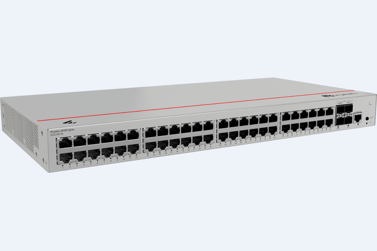 Huawei S220-48T4S (98012380) ,48 port gigabit switch with 4 x SFP+ 10GB uplink.