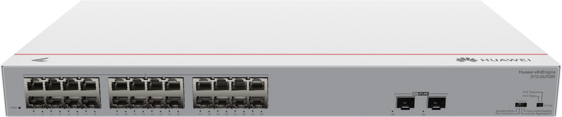 Huawei S110-24LP2SR(98012198),24 port gigabit PoE+ switch with 2x SFP+ 10GB uplink