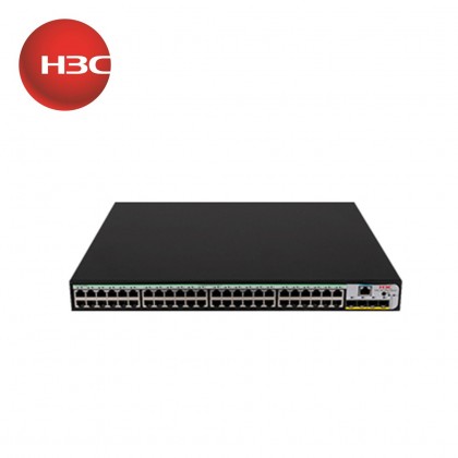 H3C S5120V3-52P-PWR-LI (9801A412), 48 Port Giga PoE+ 370W with 4 x 1G SFP port Layer 3 Cloud Managed